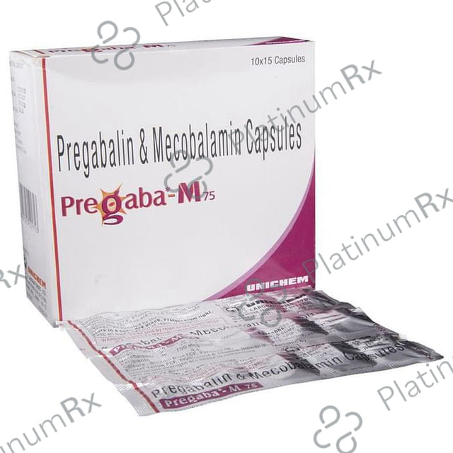 Pregaba M 750mcg/75mg Capsule 15s