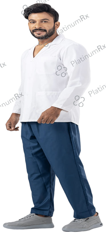 Agarwals Unisex Full Sleeves Lab Coat for Hospitals & Healthcare Staff XXL White