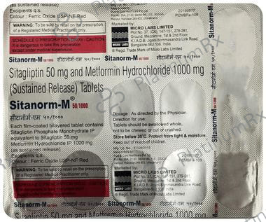 Sitanorm M 50/1000mg Tablet SR 15s
