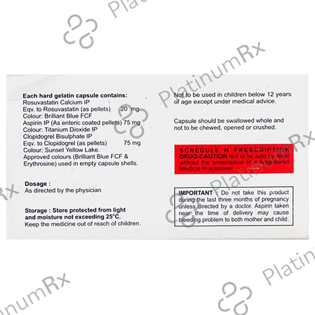 Rosave Gold 20/75/75mg Capsule 10s