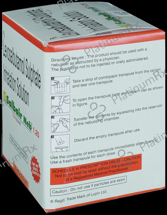 Salbair Neb 1.25mg Transpules 5 Transpules