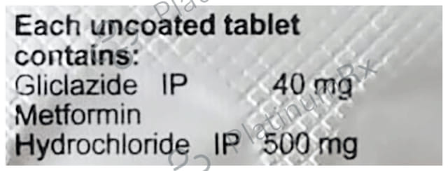 Glychek M 40/500mg Tablet 15s