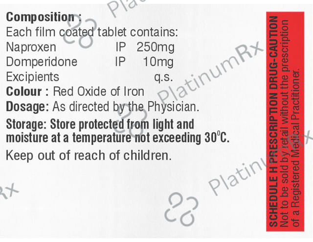 Naprovil D 250/10mg Tablet 10s
