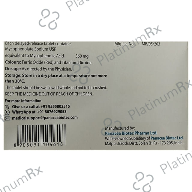 Mycept S 360mg Tablet 10s
