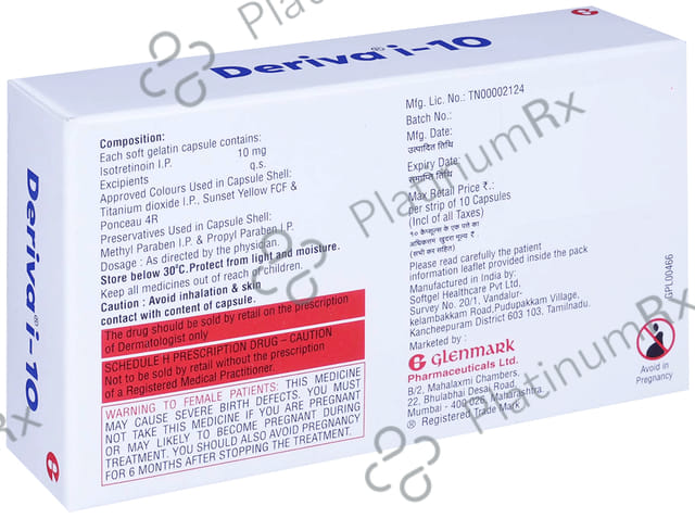 Deriva I 10mg Capsule 10s