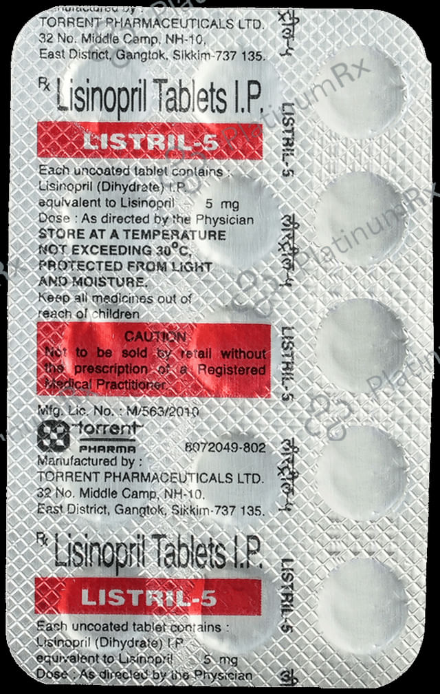 Listril 5mg Tablet 15s