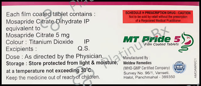 MT Pride 5mg Tablet 10s
