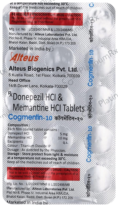 Cogmentin 5/10mg Tablet 15s