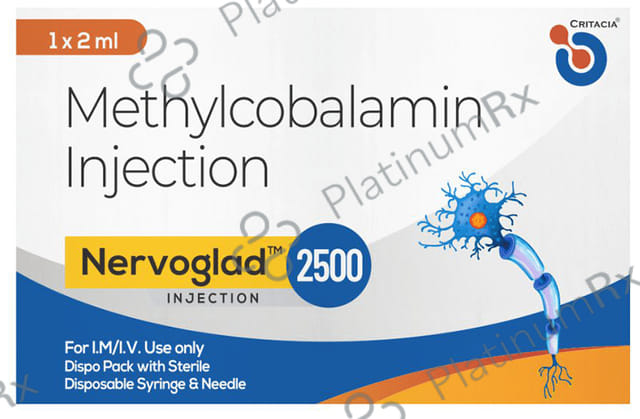 Nervoglad 2500mcg Injection 1s