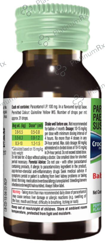 Crocin Baby Drop Peppermint 15ml