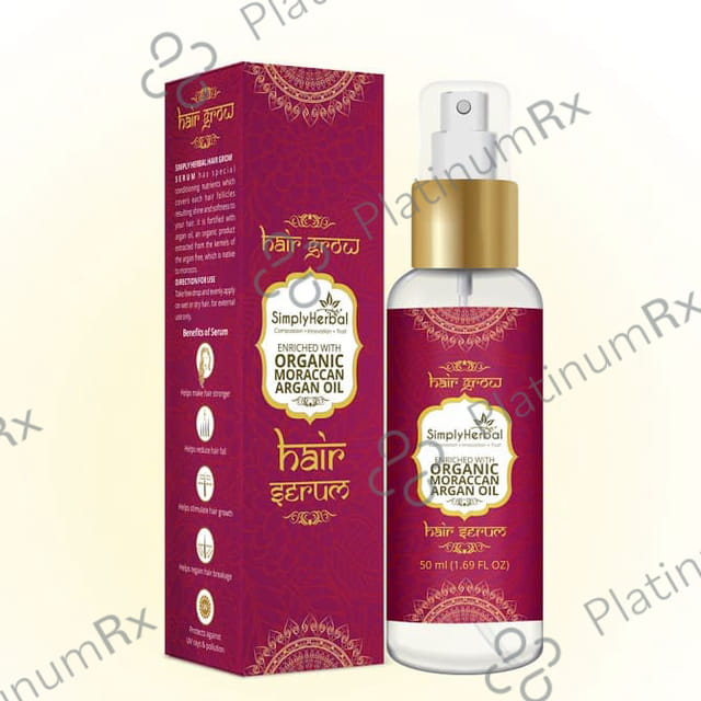 Simply Herbal Hair Grow Serum Enriched with Morrocan Argan Oil