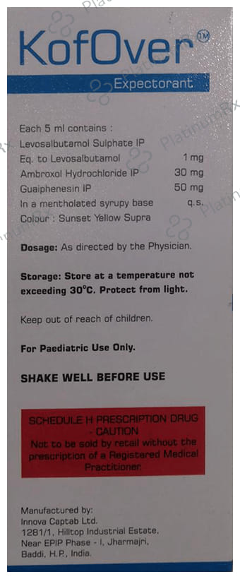 Kofover Expectorant Raspberry Strawberry