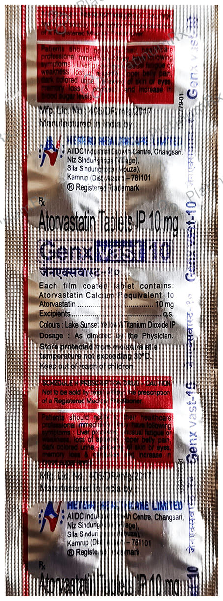 Genxvast 10mg Tablet 10s