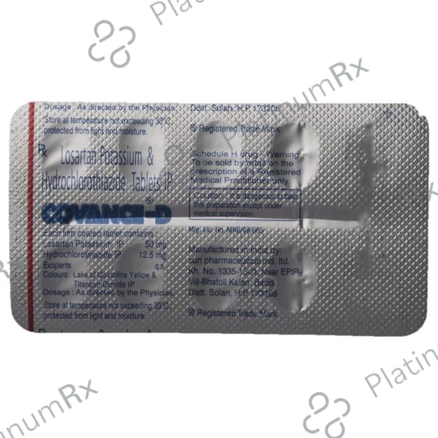 Covance D 50/12.5mg Tablet 10s