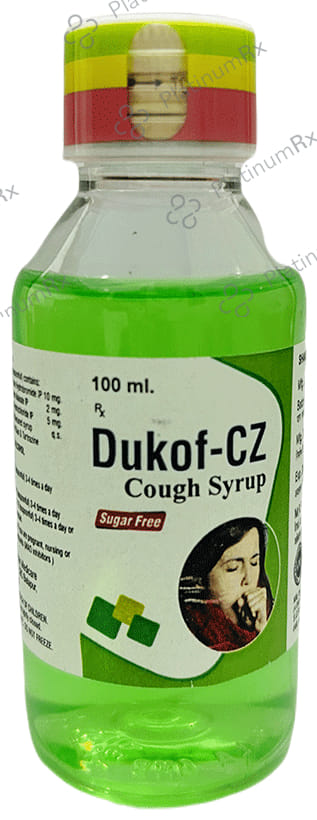 Dukof CZ Syrup Sugar Free 100ml