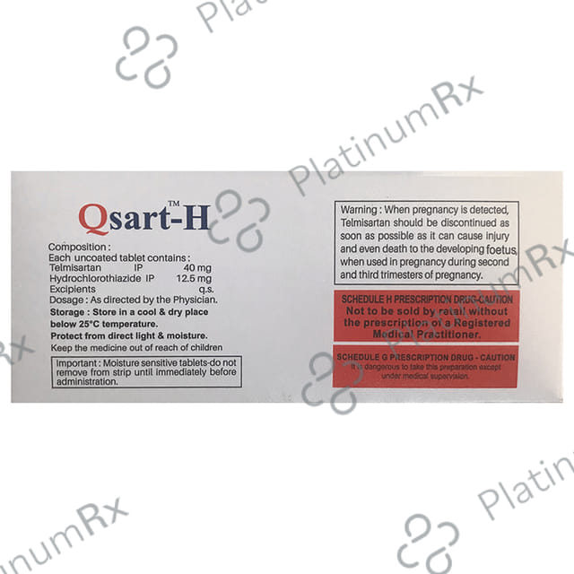 Qsart H 12.5/40mg Tablet 10s
