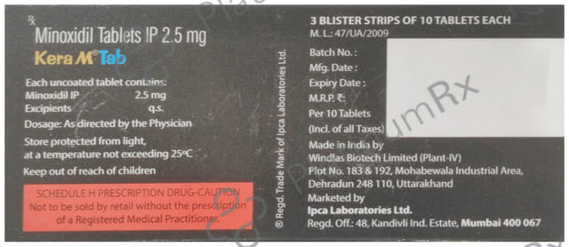 Kera M 2.5mg Tablet 10s