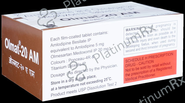 Olmat 20 AM 20/5mg Tablet 15s