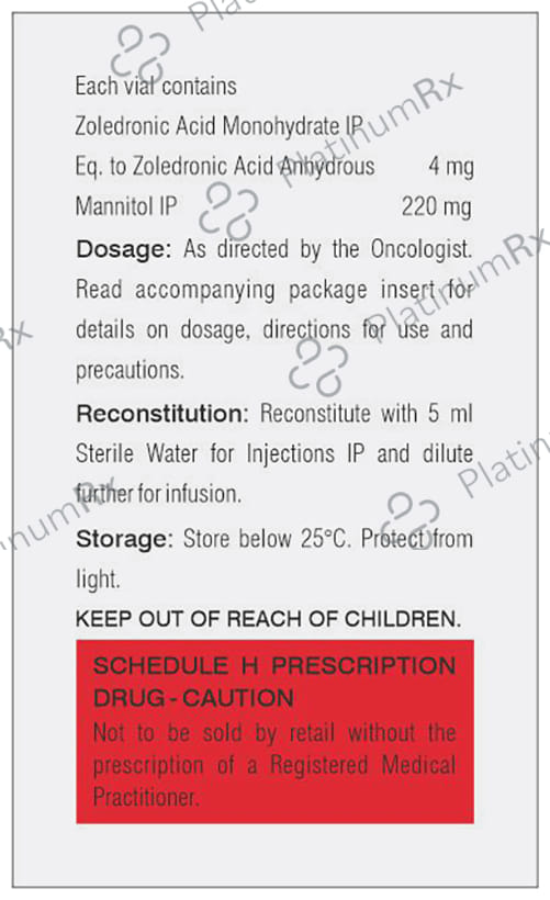 Zoldron 4mg Injection 1s