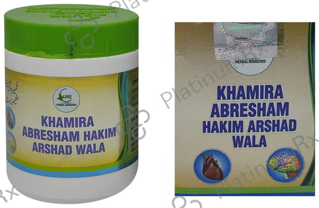 Cure Herbal Remedies Khamira Abresham Hakim Arshad Wala 60 gm