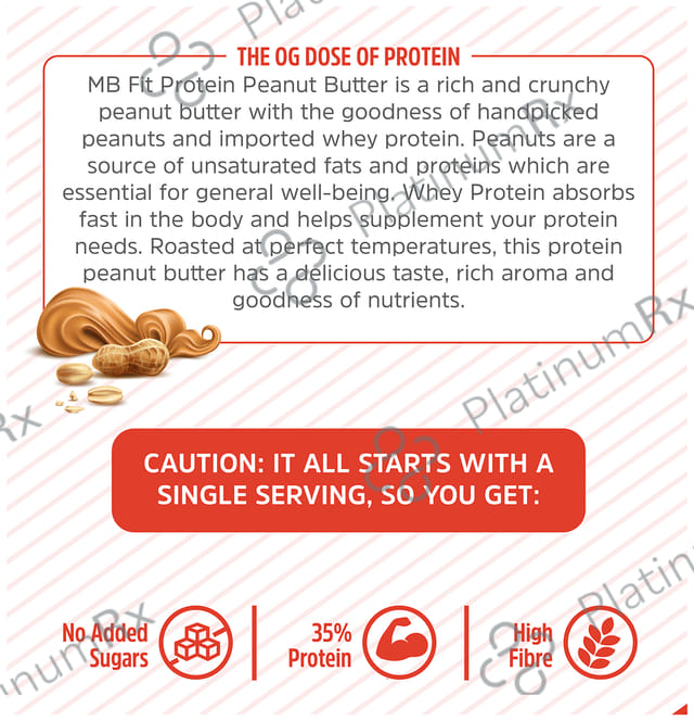 MuscleBlaze MB Fit Protein Peanut + Whey Butter
