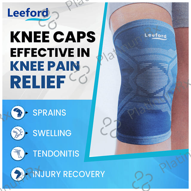 Leeford Designer Knee Capsule Blue Large