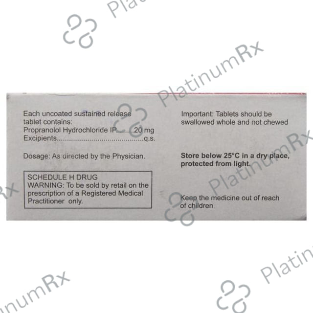 Migrabeta TR 20mg Tablet SR 10s