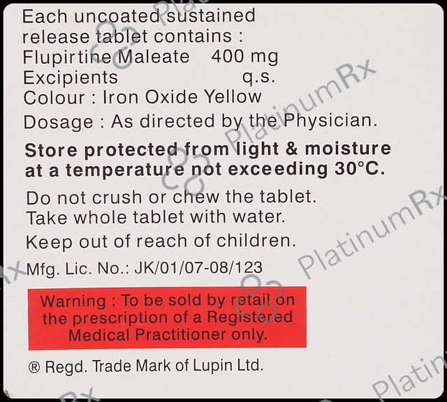 Lupirtin SR 400mg Tablet 10s