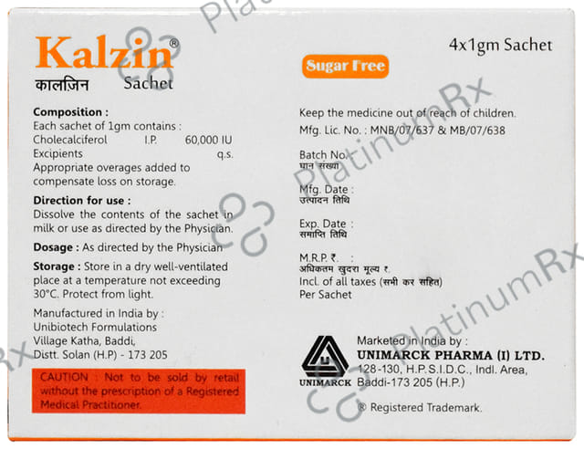 Kalzin Sugar Free Sachet 1gm