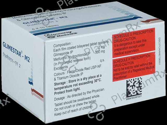 Glimestar M 2/500mg Tablet PR 10s
