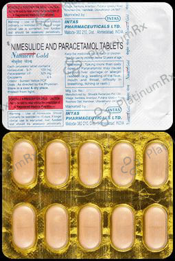 Nimucet Gold 100mg/325mg Tablet