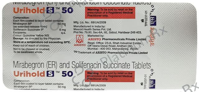 Urihold S 50/5mg Tablet 10s