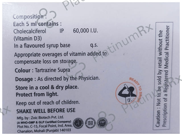 Durabone D3 Nano Shot Orange Flavour Sugar Free Solution 5ml
