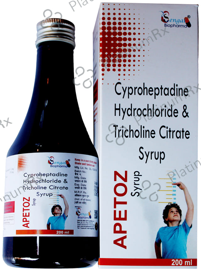 Apetoz 2/275mg Syrup 200ml