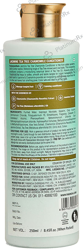 Fabessentials Jasmine, Tea Tree and Chamomile Conditioner