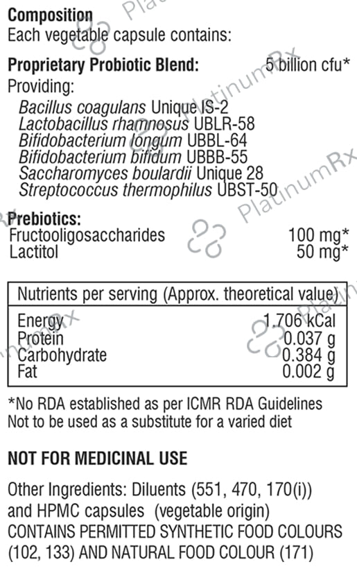Velbiom Lactogut Pre & Probiotic for Gut Health, Digestion & Immunity - Capsule