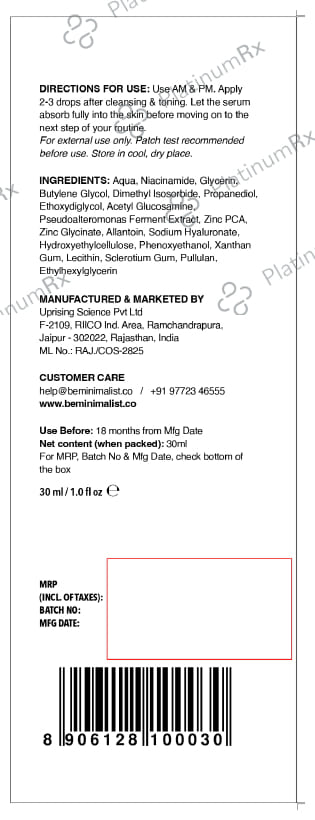 Minimalist 10% Niacinamide Face Serum 30ml