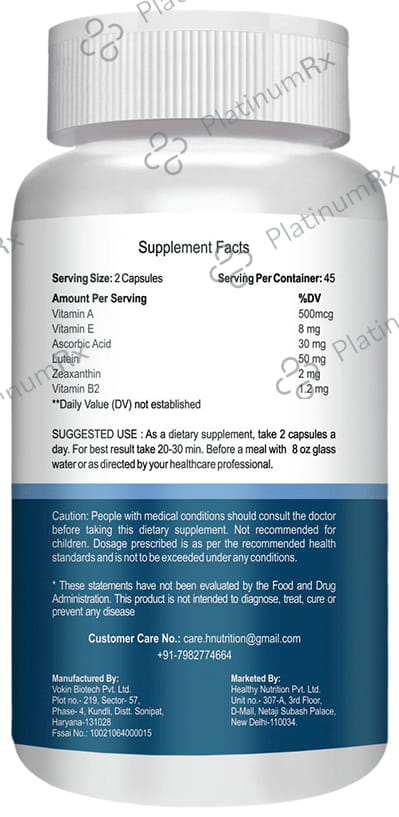 Healthy Nutrition Smart Vision Eye Care Capsule (90 Each) 1 Bottle
