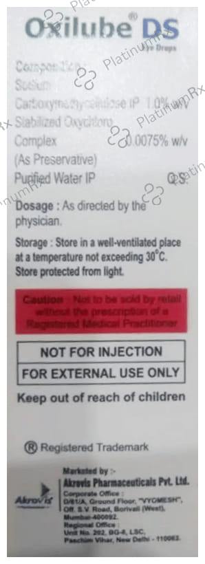 Oxilube DS 1% Eye Drop