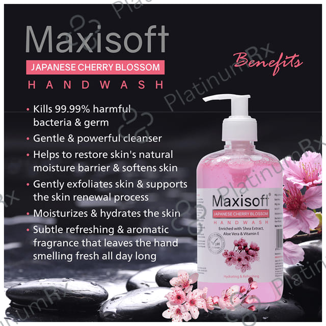 Maxisoft Japanese Cherry Blossom Hand Wash (500ml Each) 1 Bottle