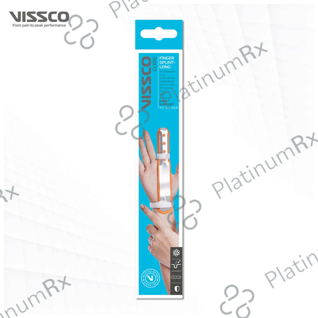 Vissco Core 0631 Finger Splint-Long Universal Orange
