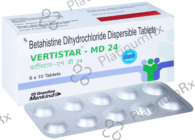 Vertistar MD 24mg Tablet 10s