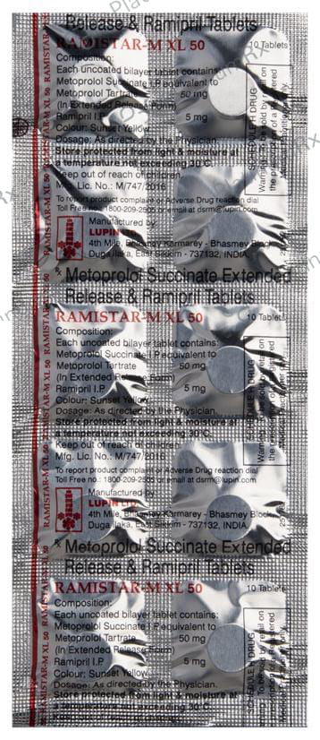 Ramistar M 50/5mg Tablet ER 10s