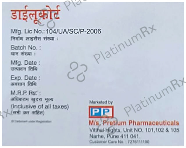 Dilucort 0.05% Ointment 50gm