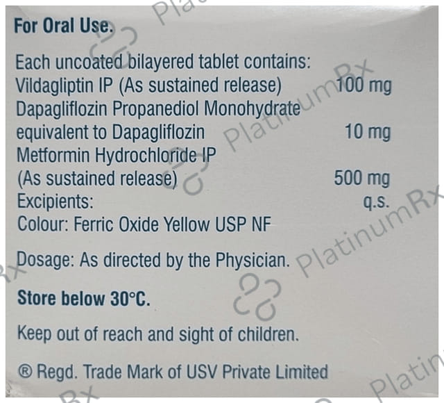 Jalra Trio 10/500/100mg Tablet SR 10s