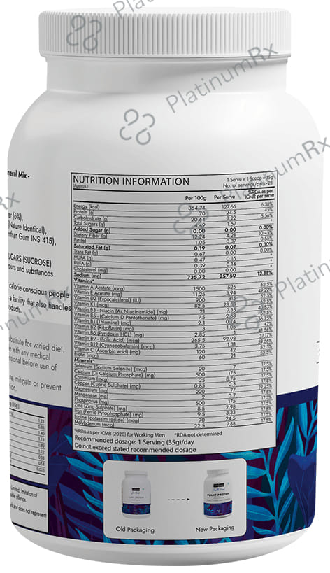 Kapiva Him Foods Plant Protein - Post-Workout Recovery Protein Shake Chocolate