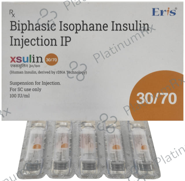 Xsulin 30/70 (100 IU/ml) (1*3ml Refill Cartridge / Injection)