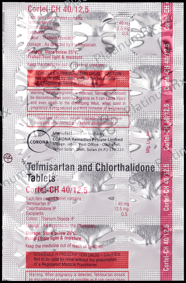 Cortel CH 12.5/40mg Tablet 15s