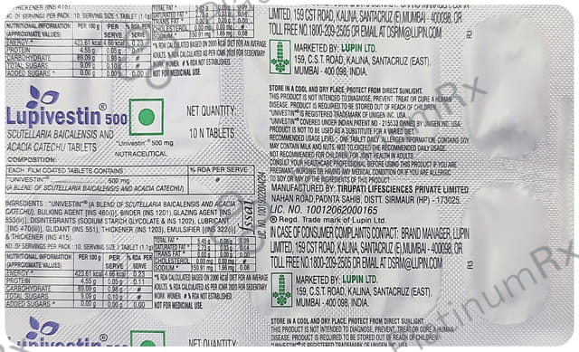 Lupivestin 500mg Tablet 10s
