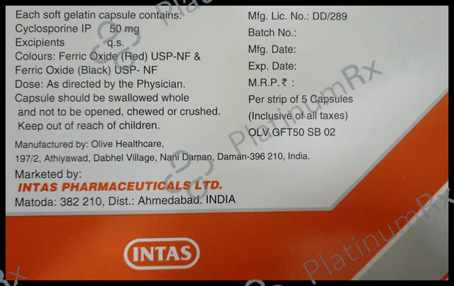 Grafotas 50mg Capsule 5s